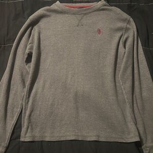 U.S. Polo Assn. Gray and Red Shirt